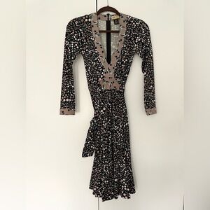 Issa London Silk Jersey Dress w/ Birds and Cherries